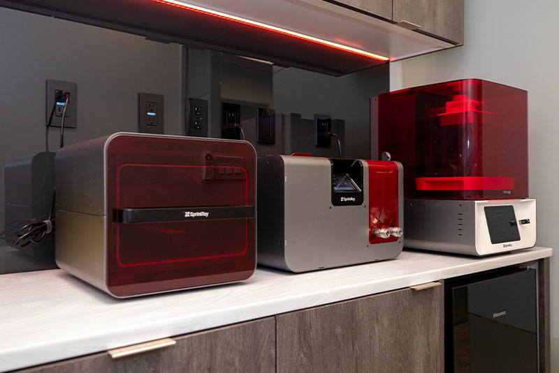 close up sot of dental lab